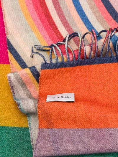 Shop Paul Smith Scarfs In Rosso