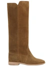 Isabel Marant Étoile Cleave Concealed Wedge Suede Boots In Brown