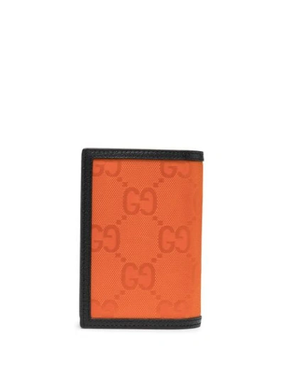 Shop Gucci Off The Grid Passport Case In Orange