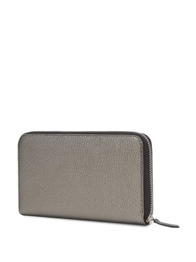 Shop Fendi Bag Bugs Continental Wallet In Grey