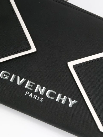 Shop Givenchy V-shape Cut Cardholder In Black