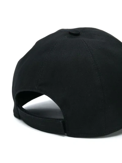 Shop Versace Logo-embroidered Baseball Cap In Black