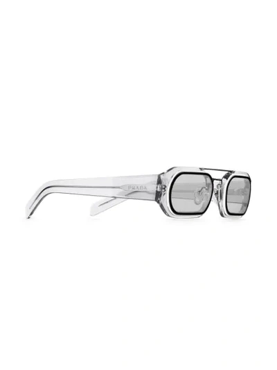 Shop Prada Runway Sunglasses In Grey