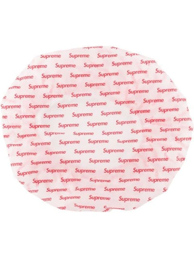 Supreme Logo-print Shower Cap In White