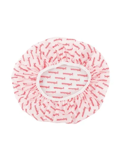 Supreme Logo-print Shower Cap In White