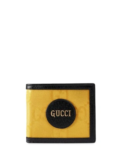 Shop Gucci Off The Grid Gg Supreme Billfold Wallet In Yellow