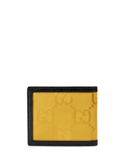 Shop Gucci Off The Grid Gg Supreme Billfold Wallet In Yellow