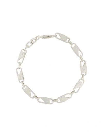 Shop Ambush Chain Clasp Bracelet In Silver