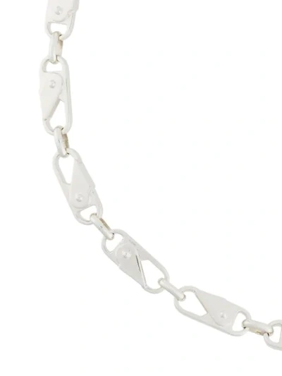 Shop Ambush Chain Clasp Bracelet In Silver