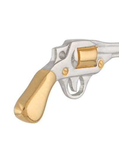True Rocks Pistol Stud Single Earring In Silver