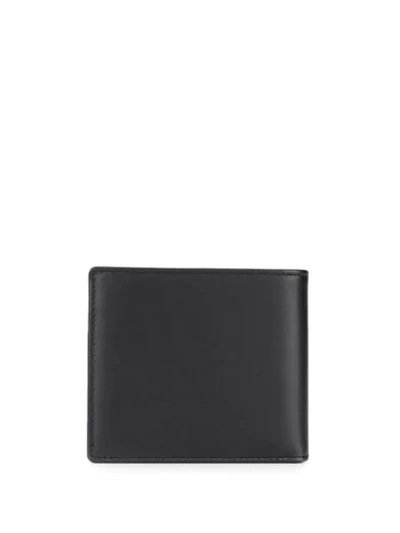 Shop Tod's Foldover Leather Wallet In Black