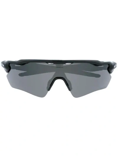 Shop Oakley Oversized Tinted Sunglasses In Black