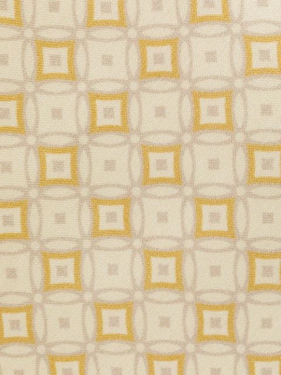 Lardini Geometric-print Silk Tie In Neutrals