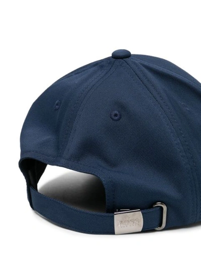 Shop Hugo Boss Logo-print Baseball Cap In Blue