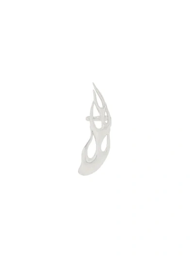 Shop Ambush Flame Cuff Earring In Silver