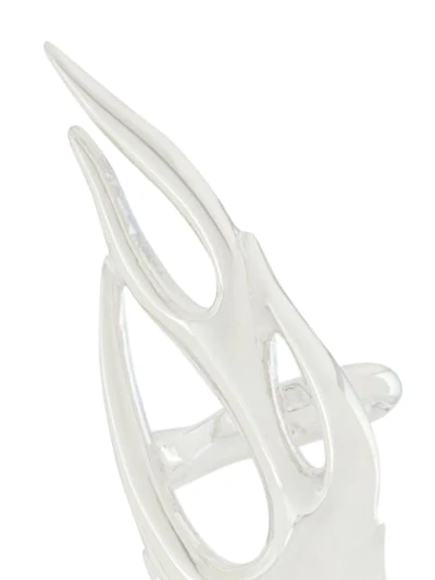 Shop Ambush Flame Cuff Earring In Silver