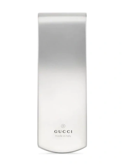 Shop Gucci Gg Money Clip In Silver