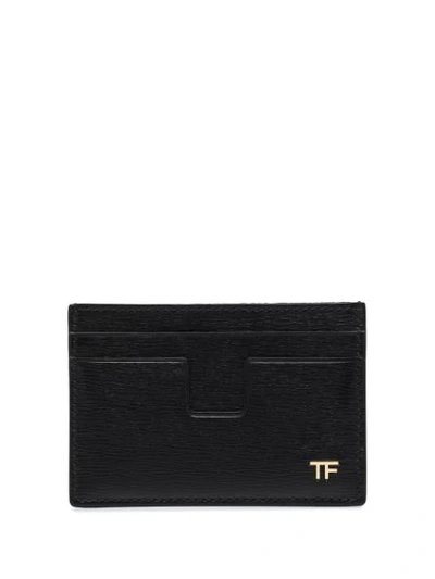 Shop Tom Ford Tf Logo Card Holder In Black