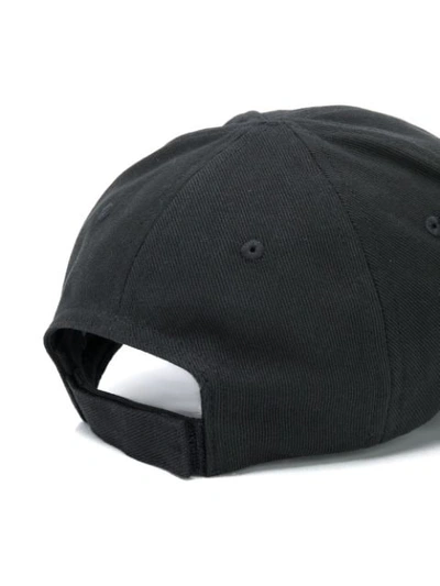 Shop Balenciaga Crew Baseball Cap In Black