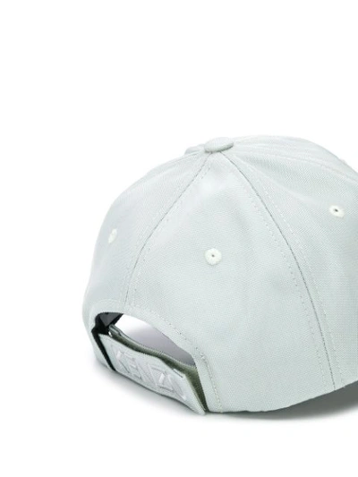 Shop Kenzo Tiger Embroidered Baseball Cap In Green
