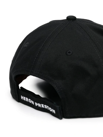 Shop Heron Preston Logo-patch Baseball Cap In Black