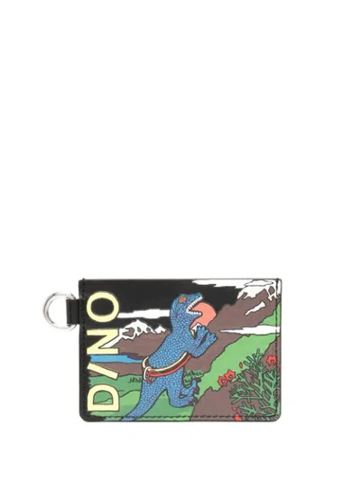Shop Ps By Paul Smith Dino Print Cardholder Wallet In Black