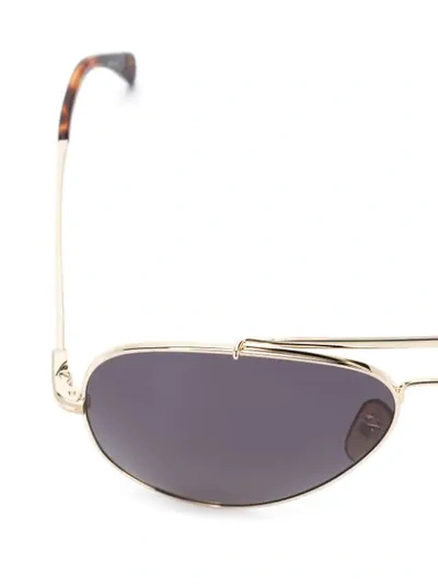 Shop David Beckham Eyewear Db 1004/s Full Rim Aviator Sunglasses In Gold