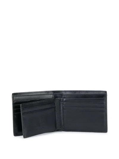 Saint Laurent Logo Plaque Wallet In Black