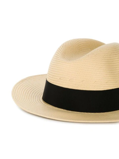 Shop Dolce & Gabbana Panama Style Hat In Neutrals