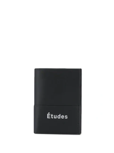 Shop Etudes Studio Logo Print Wallet In Black