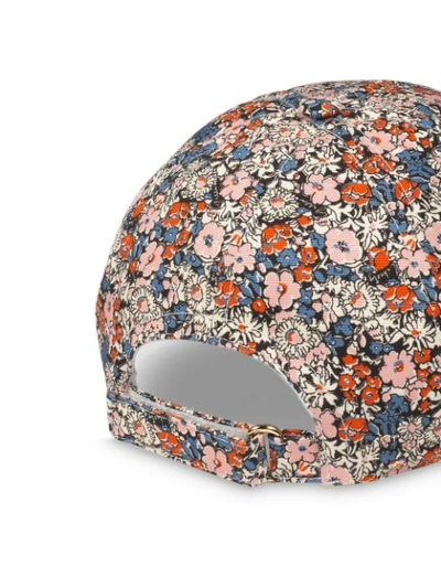 Shop Gucci Liberty London Baseball Cap In Pink