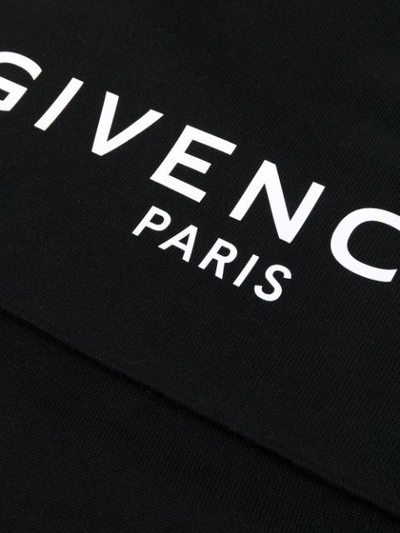 Shop Givenchy Logo Printed Scarf In Black