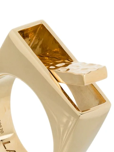 Shop Laud 18kt Yellow Gold Augmented Aspect Ring
