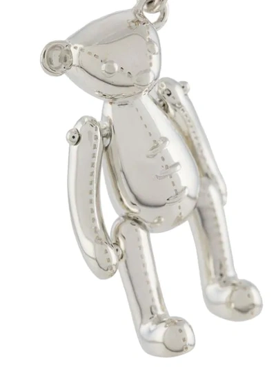 Shop Ambush Bear-detail Pin Earring In Silver