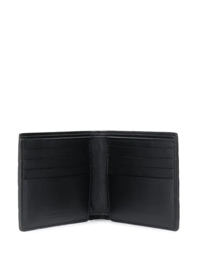 Shop Bottega Veneta Intrecciato Weave Wallet In Black
