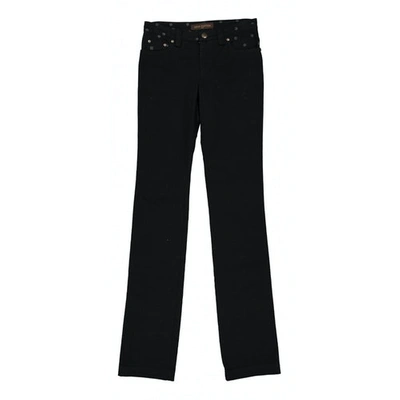 Pre-owned Louis Vuitton Black Cotton Jeans