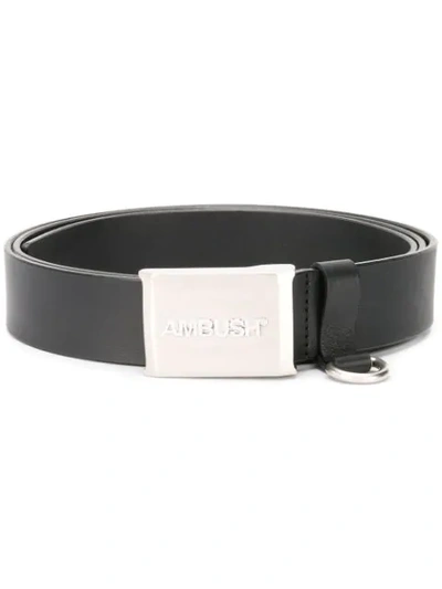 Shop Ambush Engraved Buckle Belt In Black