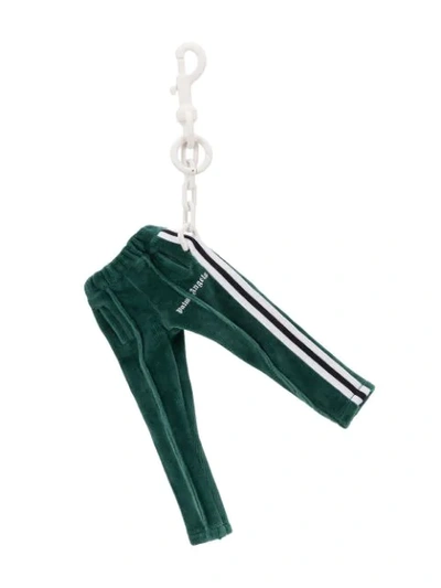 Shop Palm Angels Track Pants Keyring In Green