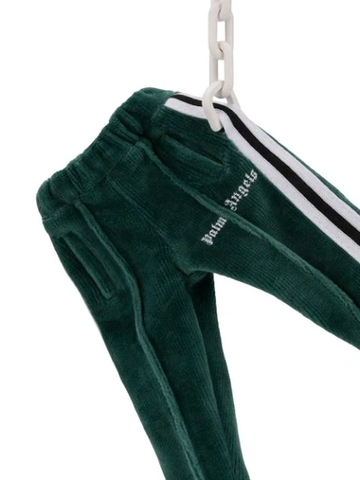 Palm Angels Track Pants Keyring In Green