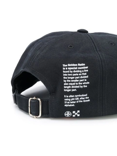 Shop Off-white Building Embroidered Cap In Black