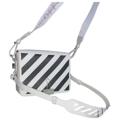 Pre-owned Off-white Binder White Leather Handbag