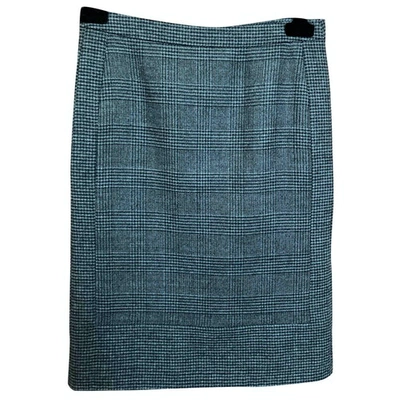 Pre-owned N°21 Wool Mid-length Skirt In Grey