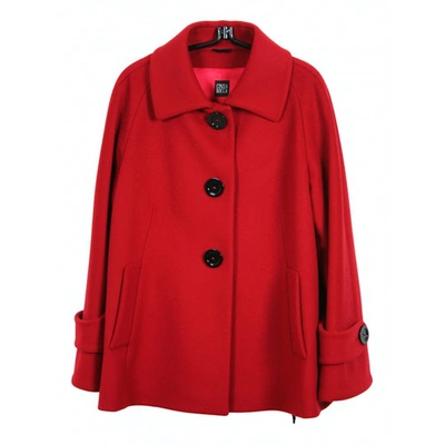 Pre-owned Cinzia Rocca Wool Coat In Red