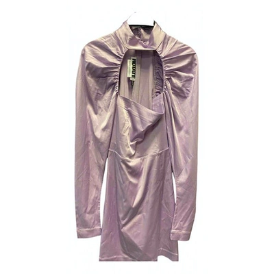 Pre-owned Rotate Birger Christensen Purple Cotton - Elasthane Dress