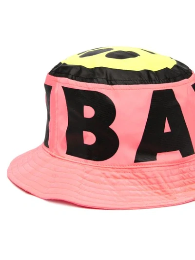 Shop Barrow Logo Print Bucket Hat In Pink