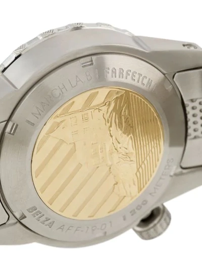 Shop March La.b Belza Automatic Forest 40mm In Silver