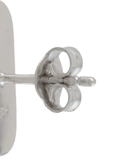 True Rocks Pill Stud Earring In Silver