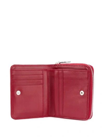 Shop Ami Alexandre Mattiussi Compact Wallet In Red