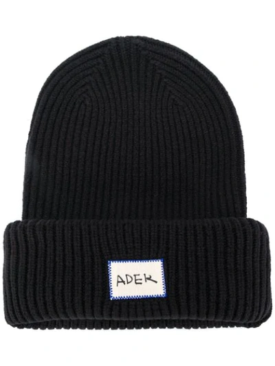 RIBBED-KNIT BEANIE