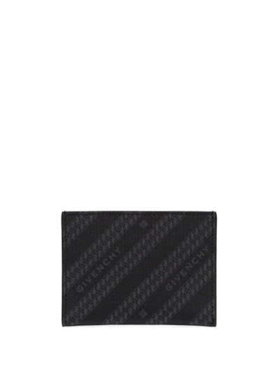 Shop Givenchy Chain Logo-print Cardholder In Black